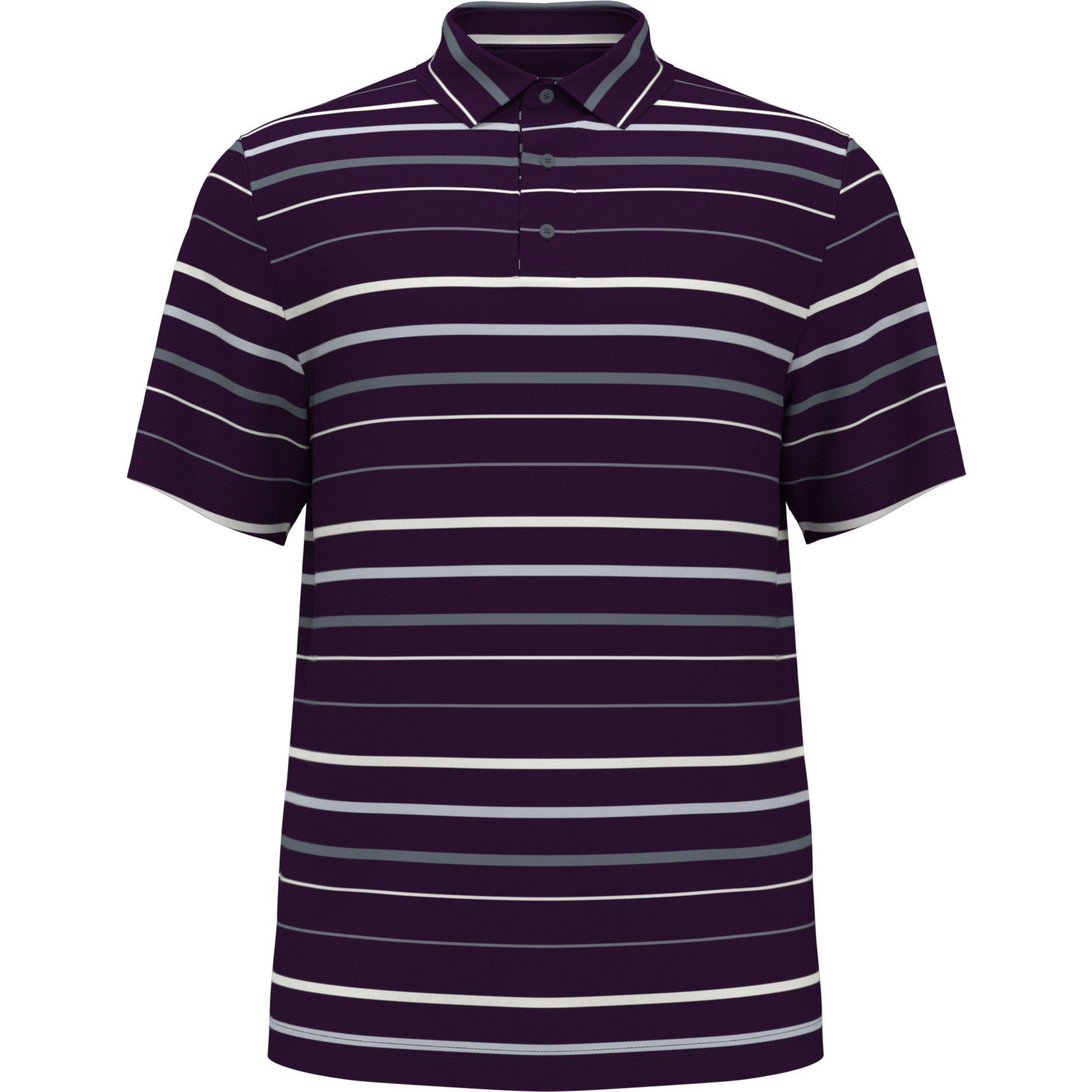 Men\'s All Over Fine Line Stripe Short Sleeve Polo